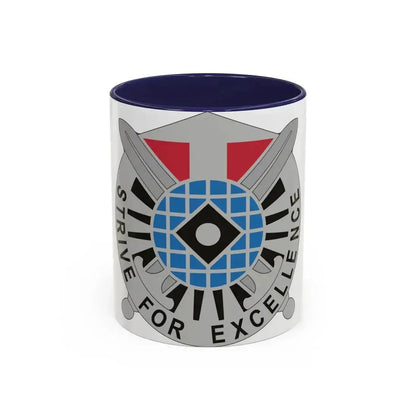 527 Military Intelligence Battalion (U.S. Army) Accent Coffee Mug 11oz Navy - Go Mug Yourself