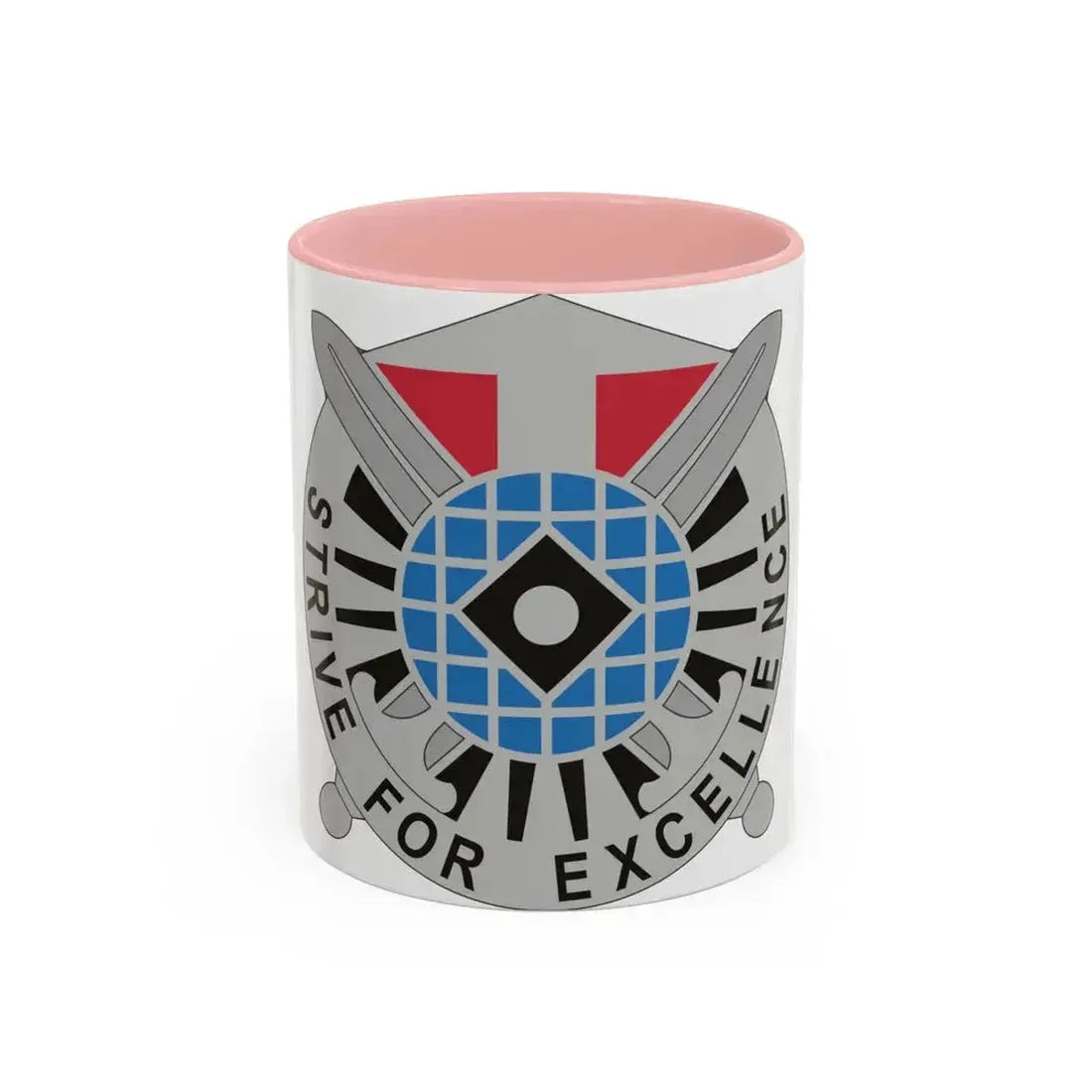527 Military Intelligence Battalion (U.S. Army) Accent Coffee Mug 11oz Pink - Go Mug Yourself