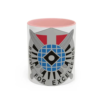 527 Military Intelligence Battalion (U.S. Army) Accent Coffee Mug 11oz Pink - Go Mug Yourself