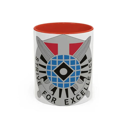 527 Military Intelligence Battalion (U.S. Army) Accent Coffee Mug 11oz Red - Go Mug Yourself