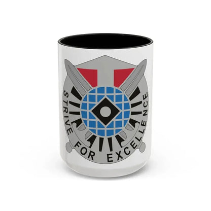 527 Military Intelligence Battalion (U.S. Army) Accent Coffee Mug 15oz Black - Go Mug Yourself