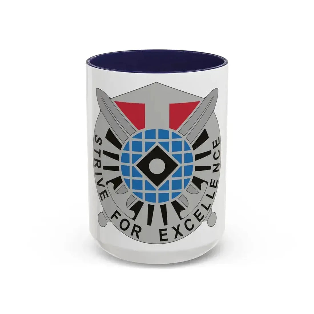 527 Military Intelligence Battalion (U.S. Army) Accent Coffee Mug 15oz Navy - Go Mug Yourself