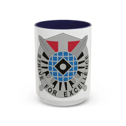 527 Military Intelligence Battalion (U.S. Army) Accent Coffee Mug 15oz Navy - Go Mug Yourself