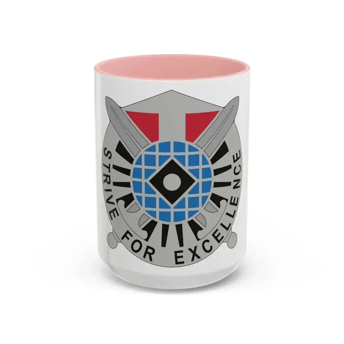 527 Military Intelligence Battalion (U.S. Army) Accent Coffee Mug 15oz Pink - Go Mug Yourself