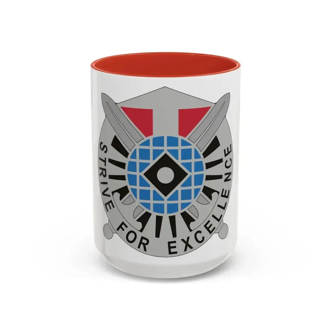 527 Military Intelligence Battalion (U.S. Army) Accent Coffee Mug 15oz Red - Go Mug Yourself