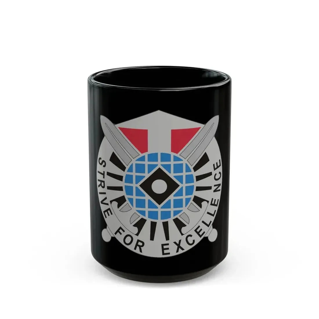 527 Military Intelligence Battalion (U.S. Army) Black Coffee Mug 15oz - Go Mug Yourself