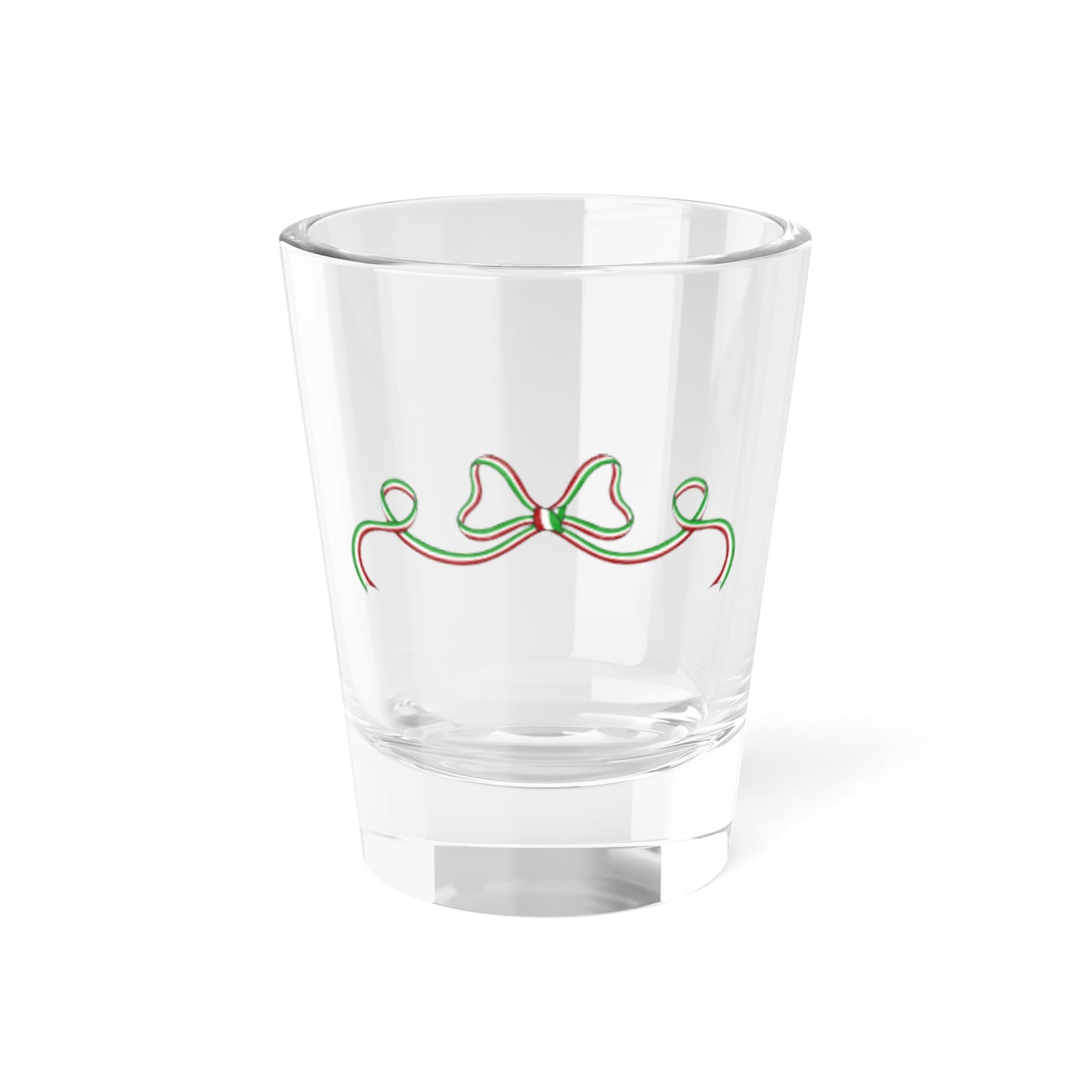 Heraldic ribbon with italian colours (Italy) (Coat of Arms) Shot Glass 1.5oz