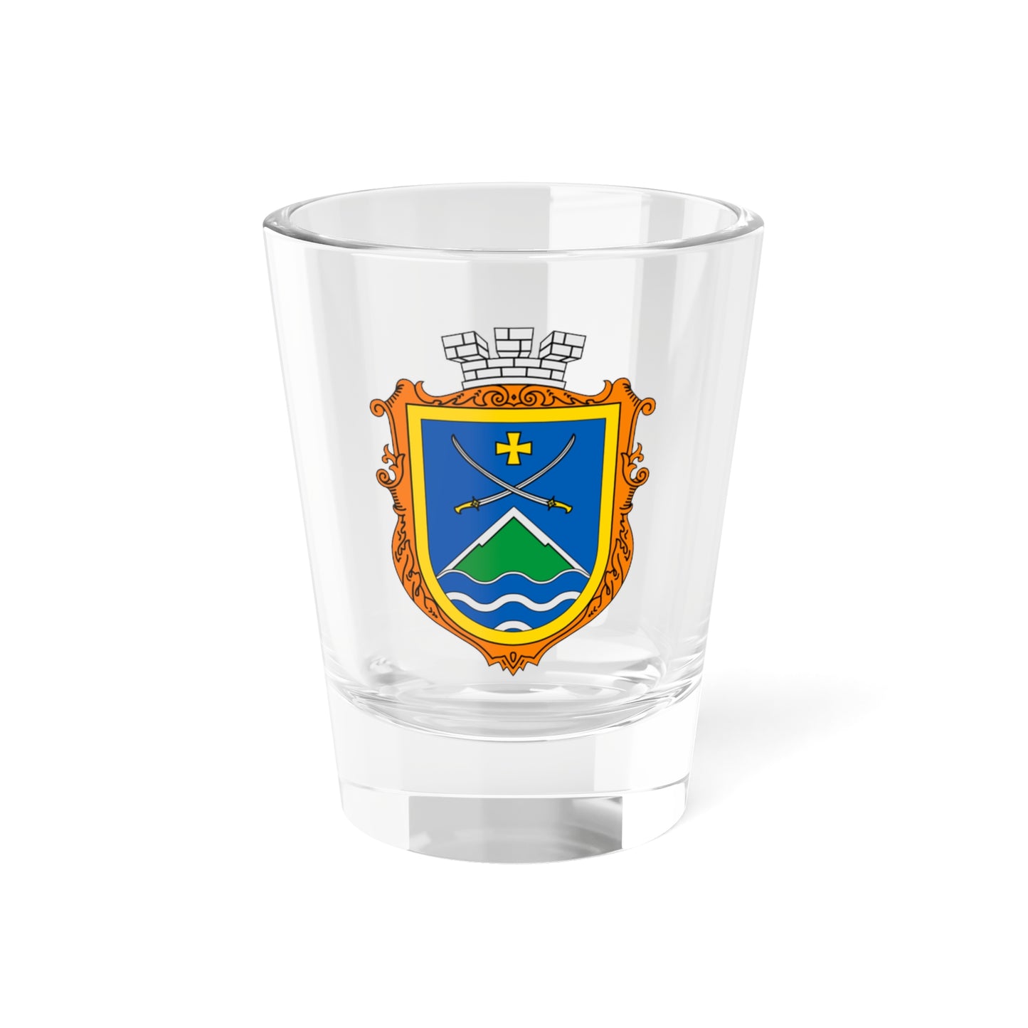 Coat of Arms of Izium UHT (Ukraine) (Coat of Arms) Shot Glass 1.5oz