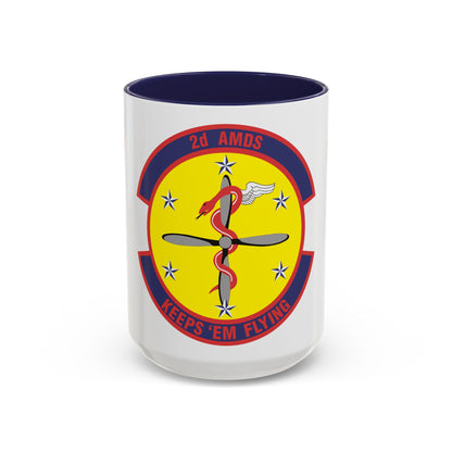 2d Aerospace Medical Squadron (U.S. Air Force) Accent Coffee Mug