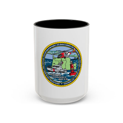 USCGS Columbia River (U.S. Coast Guard) Accent Coffee Mug