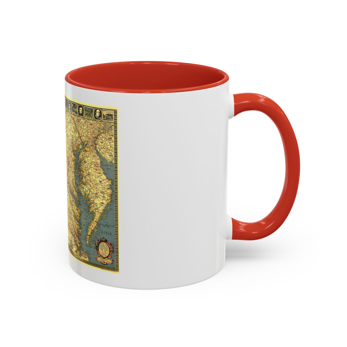 USA - Washington, Historic and Scenic (1939) (Map) Accent Coffee Mug