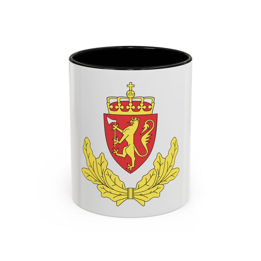 Coat of arms of the Norwegian Border Police - Accent Coffee Mug