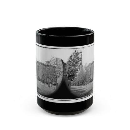 Richmond, Va. City Hall; Sycamore Church Beyond (Capitol Street) (U.S. Civil War) Black Coffee Mug