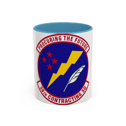 38th Contracting Squadron (U.S. Air Force) Accent Coffee Mug