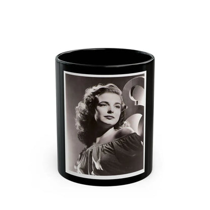 Cathy Downs #02 (Vintage Female Icon) Black Coffee Mug-11oz-Go Mug Yourself