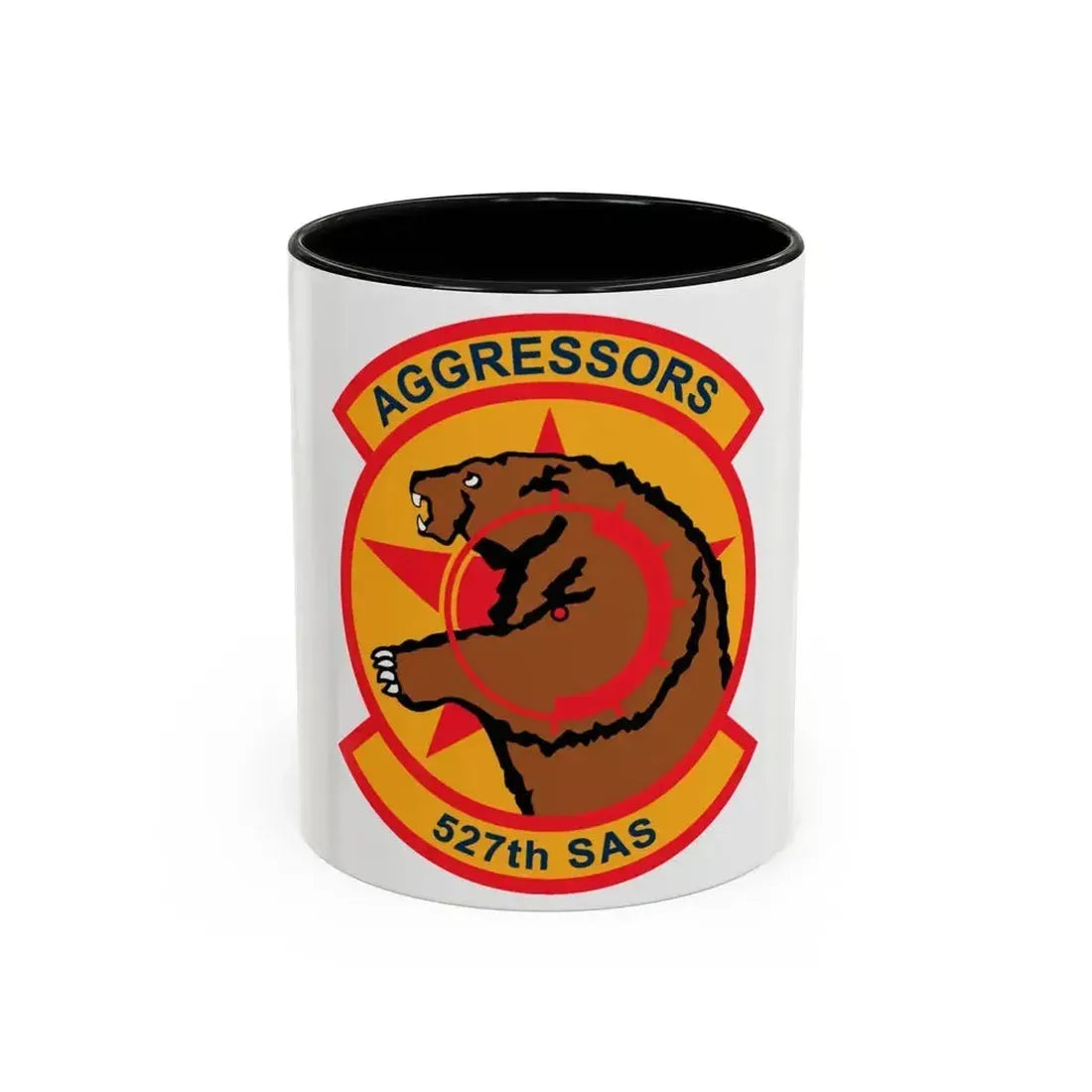 527TH SAS AGRESSORS (U.S. Air Force) Accent Coffee Mug 11oz Black - Go Mug Yourself