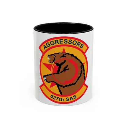 527TH SAS AGRESSORS (U.S. Air Force) Accent Coffee Mug 11oz Black - Go Mug Yourself