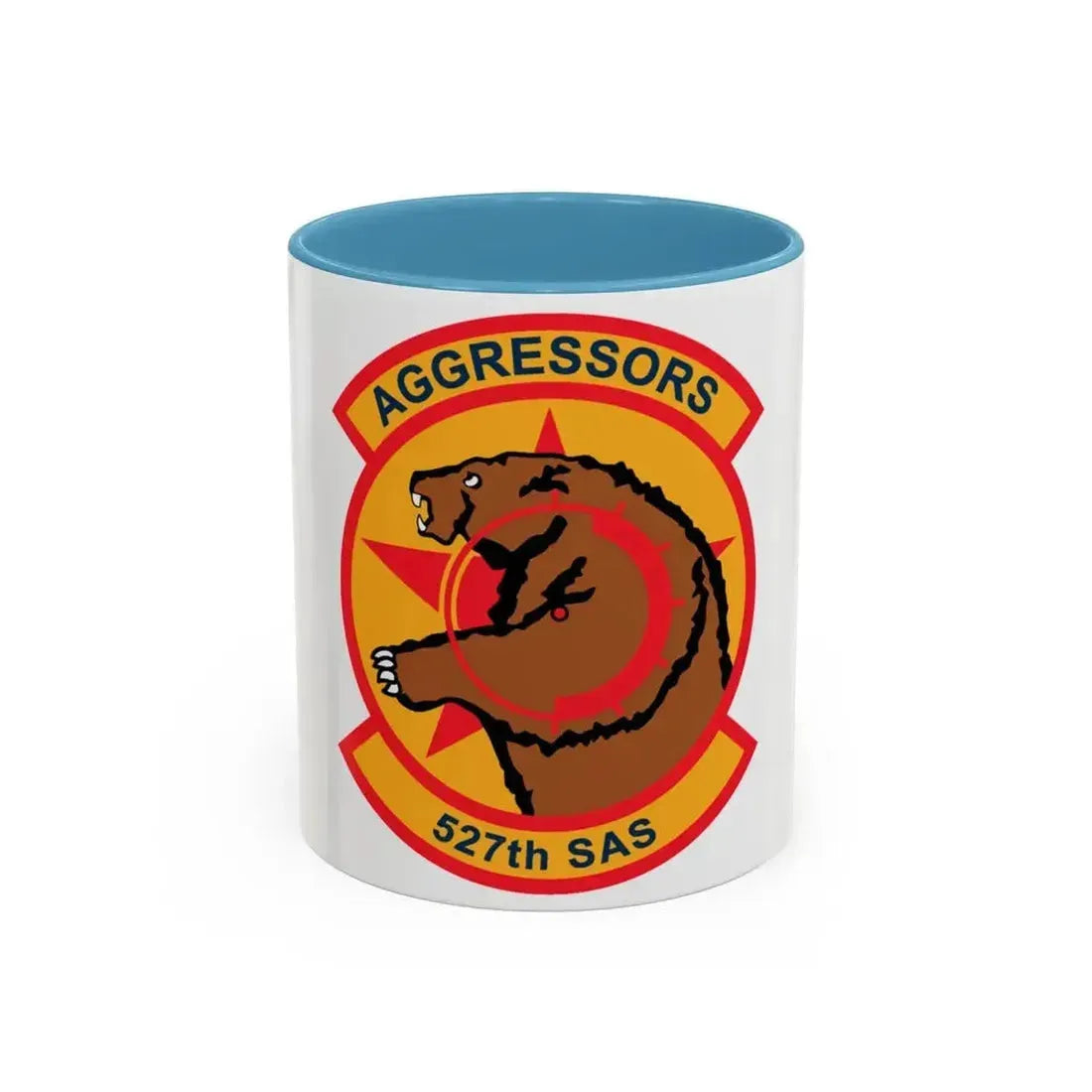 527TH SAS AGRESSORS (U.S. Air Force) Accent Coffee Mug 11oz Light Blue - Go Mug Yourself