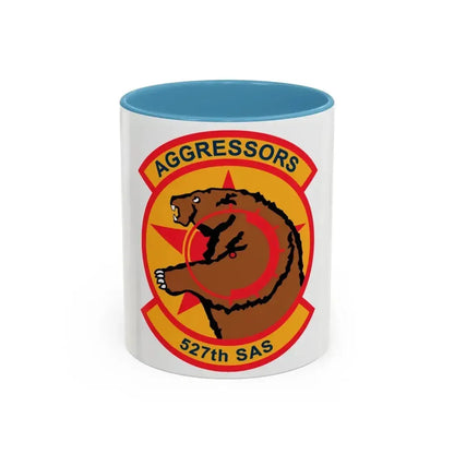 527TH SAS AGRESSORS (U.S. Air Force) Accent Coffee Mug 11oz Light Blue - Go Mug Yourself