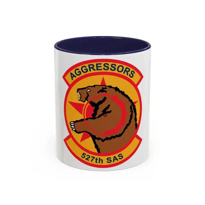 527TH SAS AGRESSORS (U.S. Air Force) Accent Coffee Mug 11oz Navy - Go Mug Yourself
