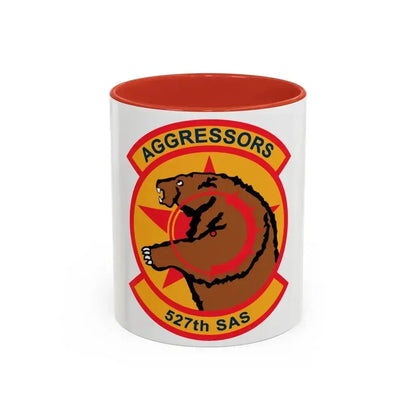 527TH SAS AGRESSORS (U.S. Air Force) Accent Coffee Mug 11oz Red - Go Mug Yourself