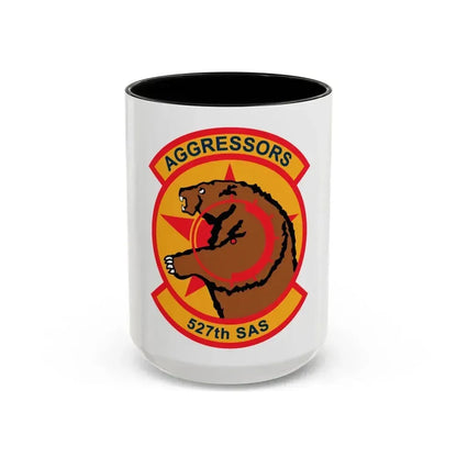 527TH SAS AGRESSORS (U.S. Air Force) Accent Coffee Mug 15oz Black - Go Mug Yourself