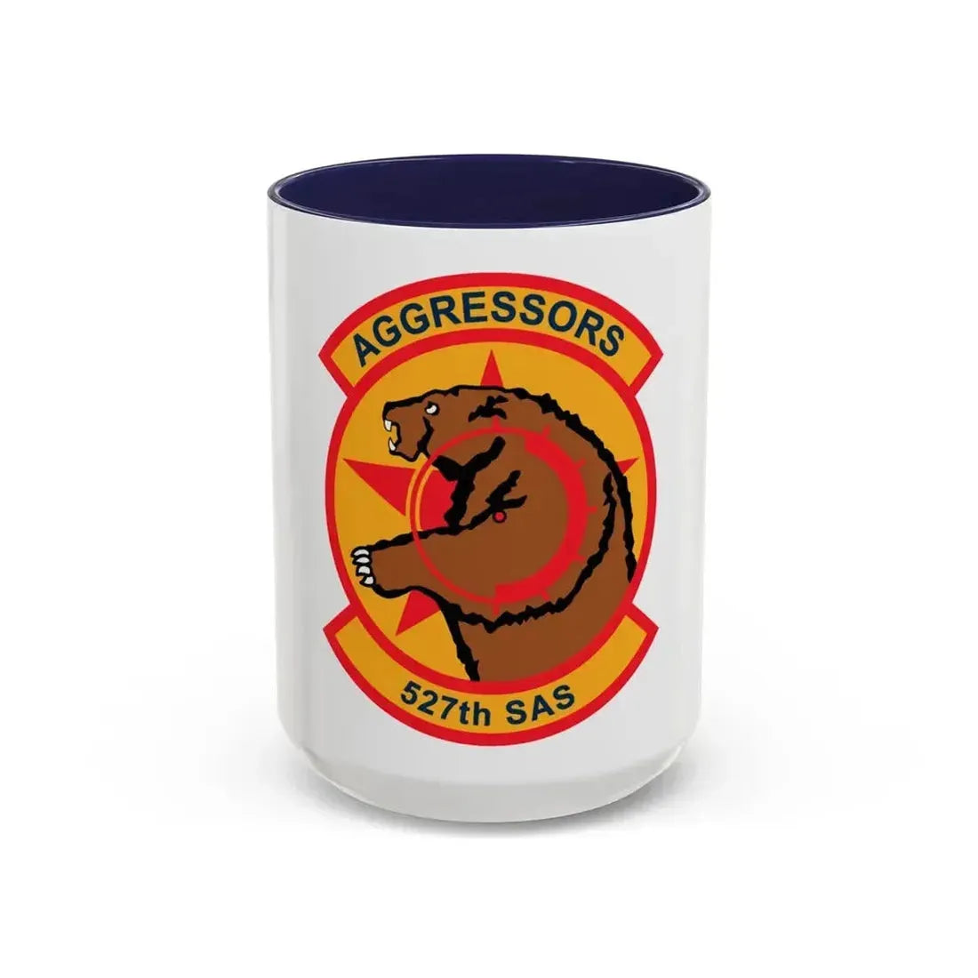 527TH SAS AGRESSORS (U.S. Air Force) Accent Coffee Mug 15oz Navy - Go Mug Yourself