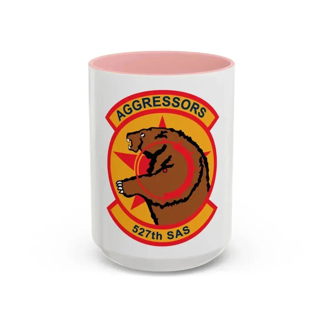 527TH SAS AGRESSORS (U.S. Air Force) Accent Coffee Mug 15oz Pink - Go Mug Yourself