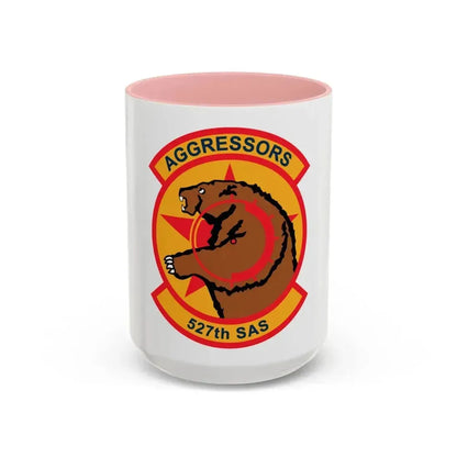 527TH SAS AGRESSORS (U.S. Air Force) Accent Coffee Mug 15oz Pink - Go Mug Yourself