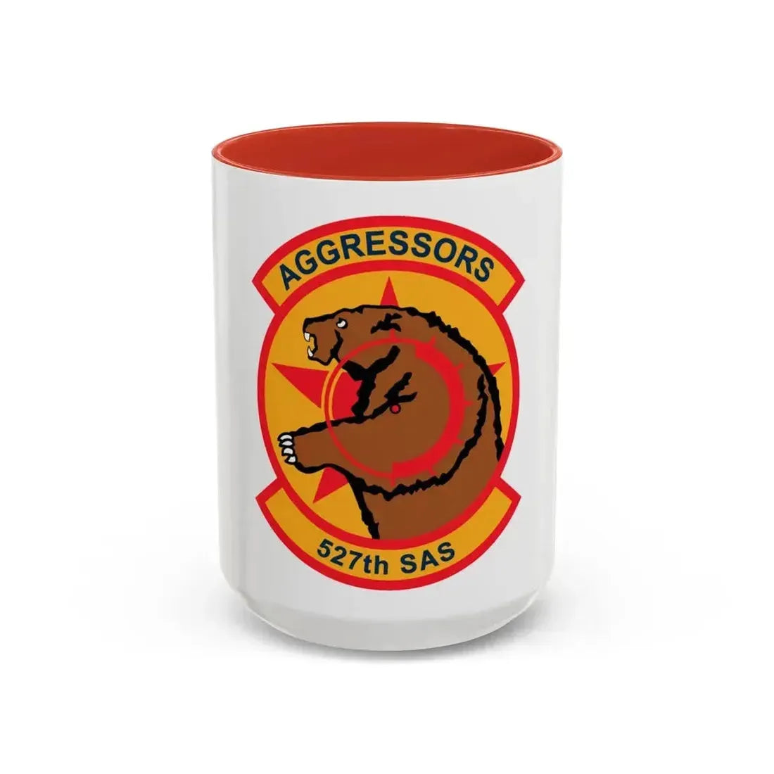 527TH SAS AGRESSORS (U.S. Air Force) Accent Coffee Mug 15oz Red - Go Mug Yourself