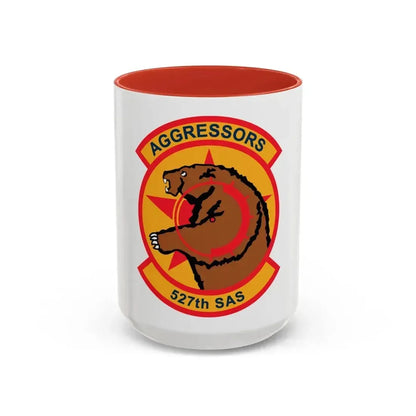 527TH SAS AGRESSORS (U.S. Air Force) Accent Coffee Mug 15oz Red - Go Mug Yourself