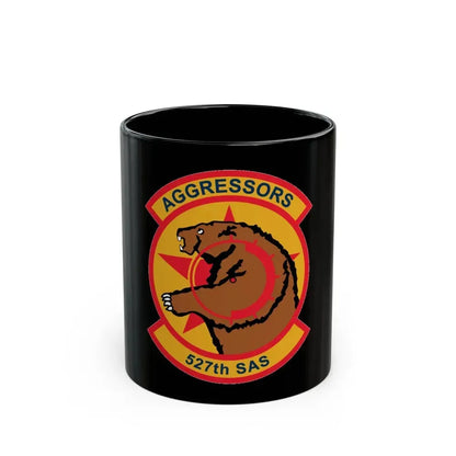 527TH SAS AGRESSORS (U.S. Air Force) Black Coffee Mug 11oz - Go Mug Yourself