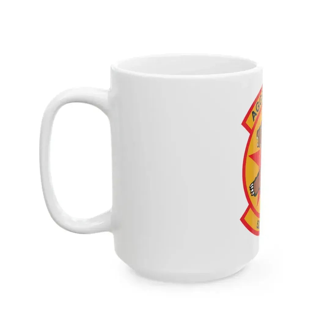 527TH SAS AGRESSORS (U.S. Air Force) White Coffee Mug - Go Mug Yourself