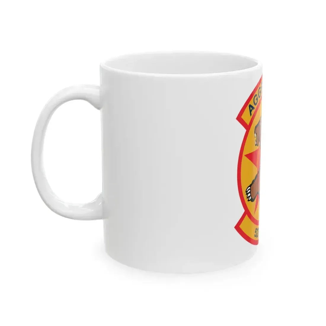 527TH SAS AGRESSORS (U.S. Air Force) White Coffee Mug - Go Mug Yourself