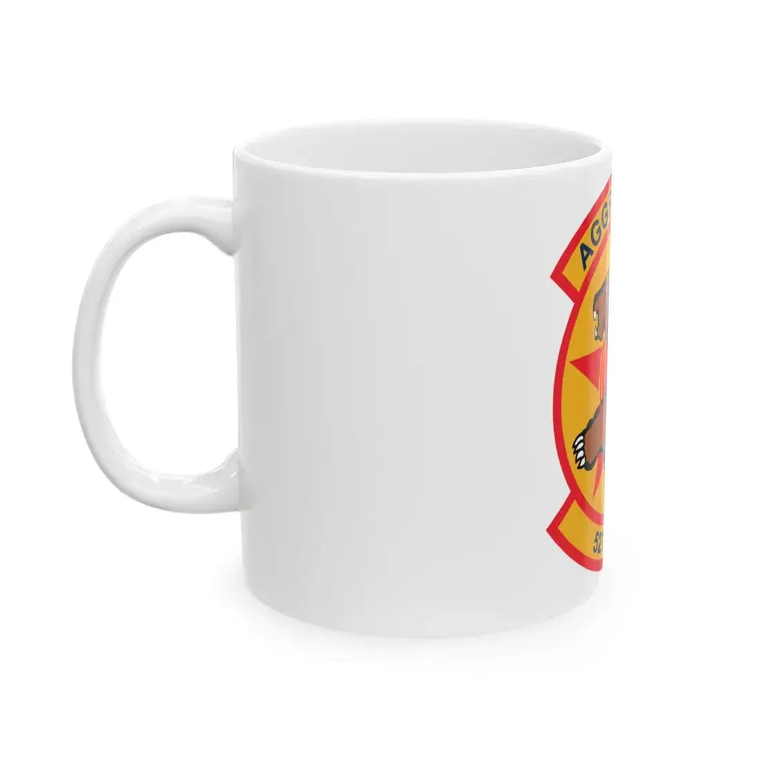 527TH SAS AGRESSORS (U.S. Air Force) White Coffee Mug - Go Mug Yourself