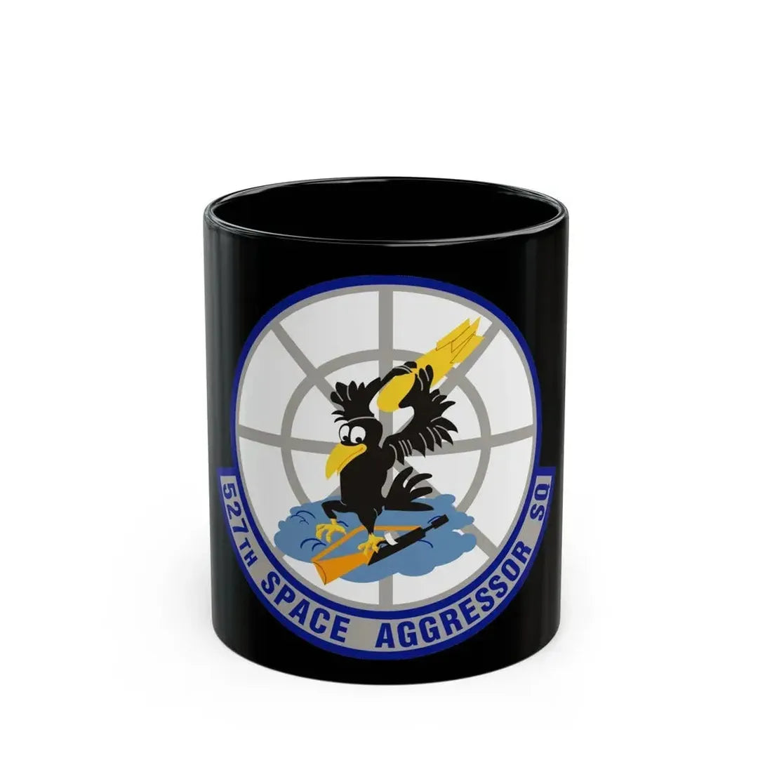 527th Space Aggressor Squadron (U.S. Air Force) Black Coffee Mug 11oz - Go Mug Yourself
