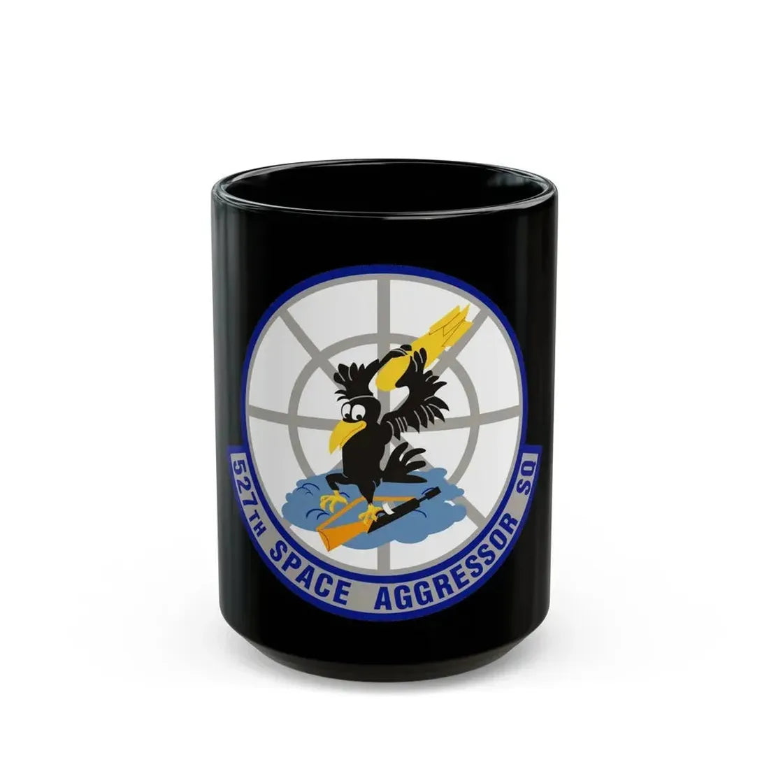 527th Space Aggressor Squadron (U.S. Air Force) Black Coffee Mug 15oz - Go Mug Yourself