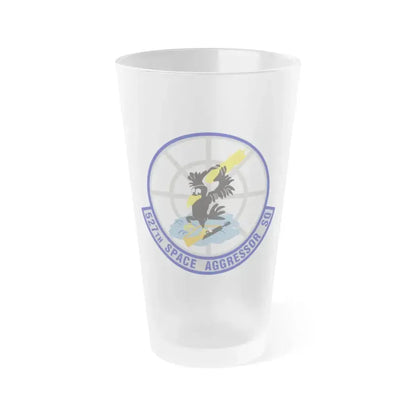 527th Space Aggressor Squadron (U.S. Air Force) Frosted Pint Glass 16oz 16oz Frosted - Go Mug Yourself