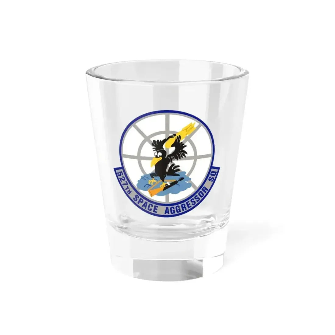 527th Space Aggressor Squadron (U.S. Air Force) Shot Glass 1.5oz 1.5oz - Go Mug Yourself