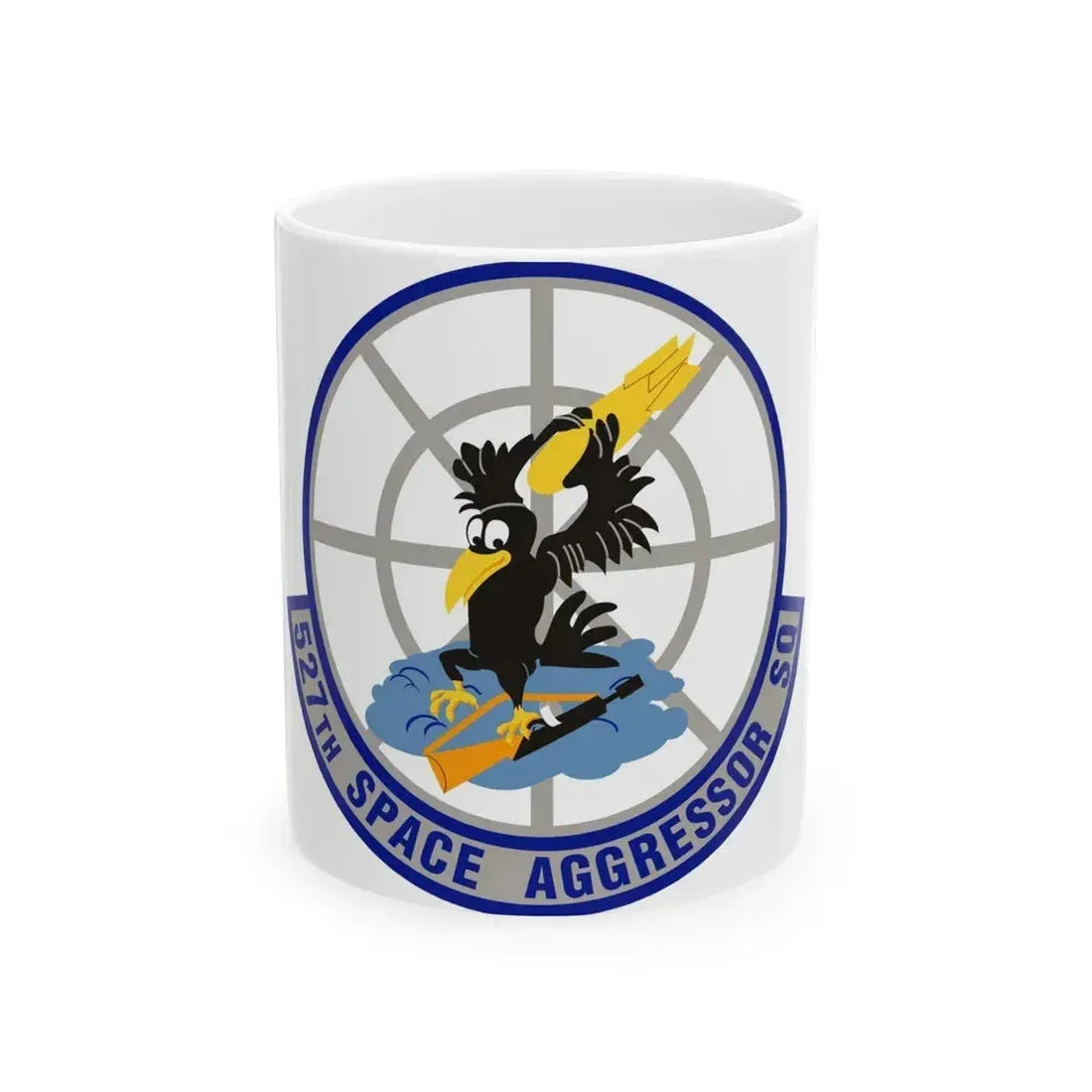527th Space Aggressor Squadron (U.S. Air Force) White Coffee Mug 11oz - Go Mug Yourself