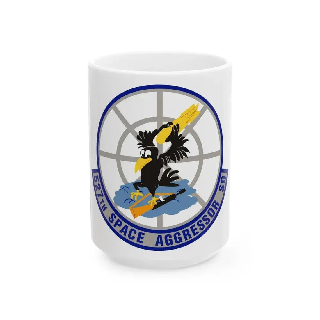527th Space Aggressor Squadron (U.S. Air Force) White Coffee Mug 15oz - Go Mug Yourself