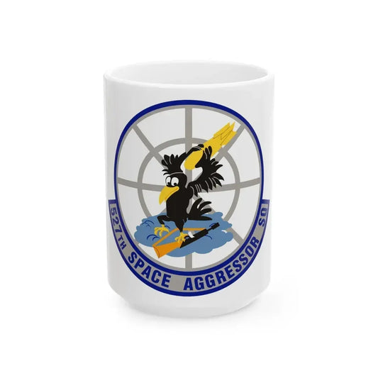 527th Space Aggressor Squadron (U.S. Air Force) White Coffee Mug 15oz - Go Mug Yourself