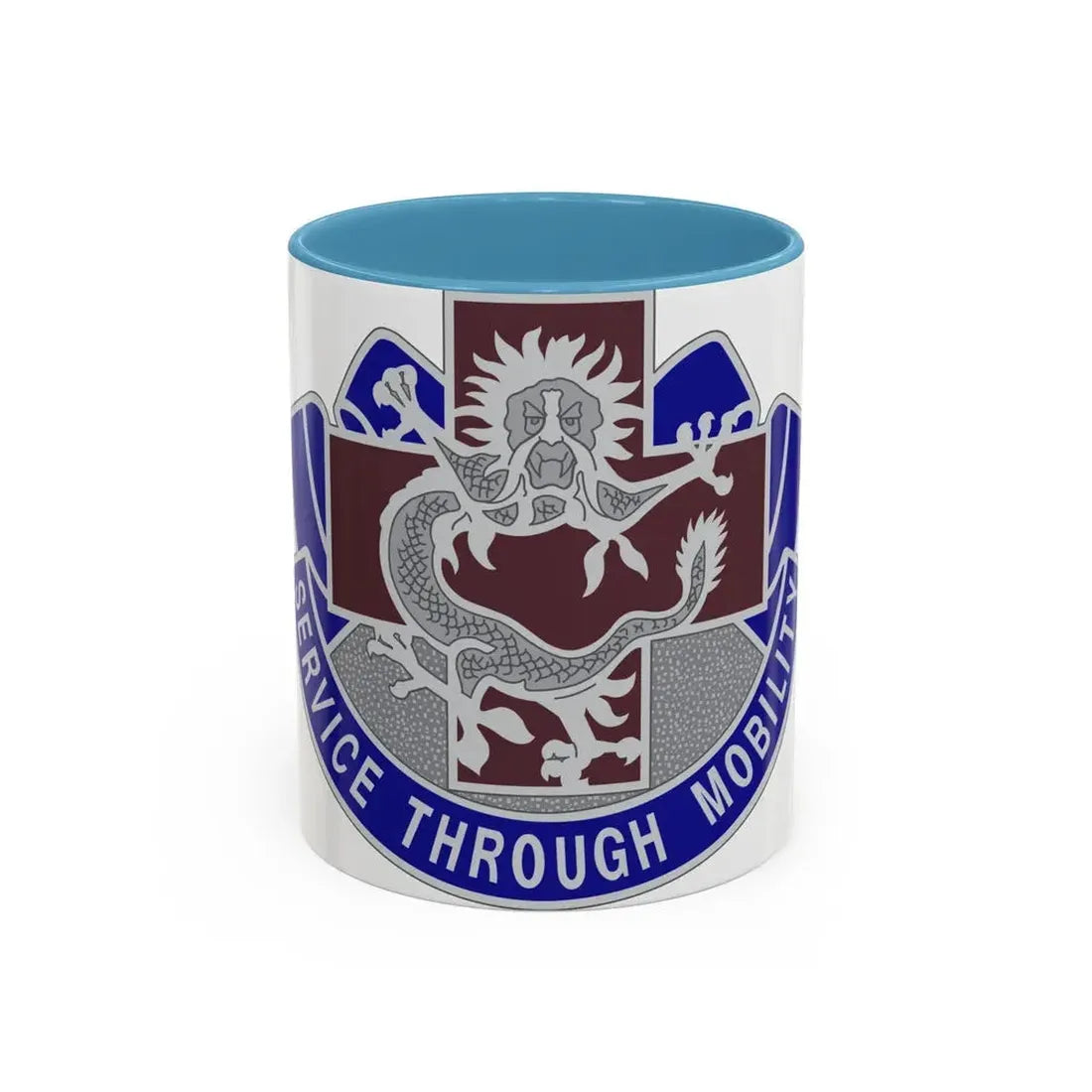 528 Field Hospital (U.S. Army) Accent Coffee Mug 11oz Light Blue - Go Mug Yourself