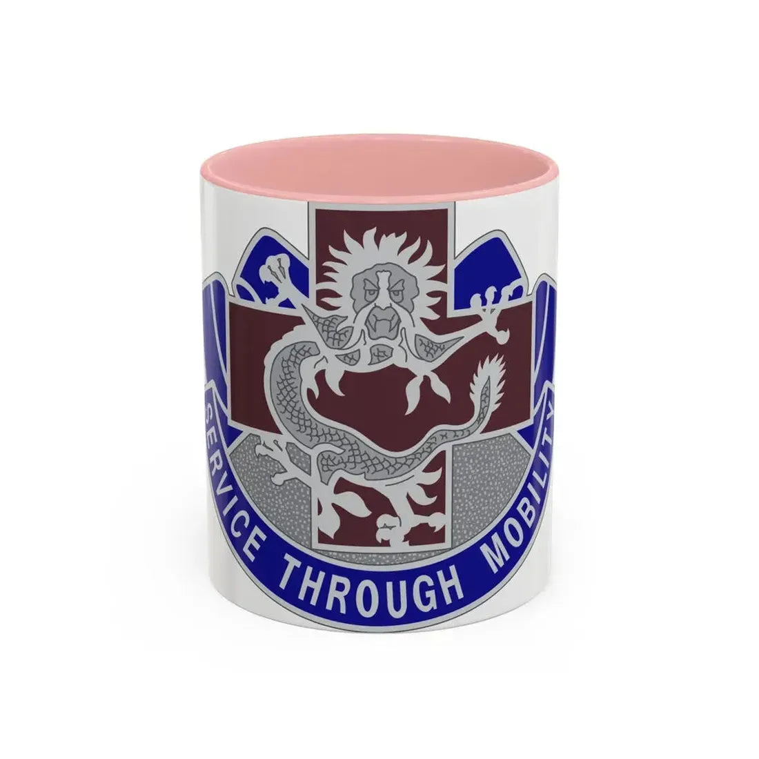 528 Field Hospital (U.S. Army) Accent Coffee Mug 11oz Pink - Go Mug Yourself