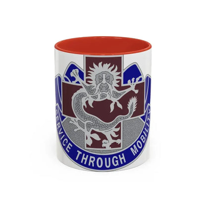 528 Field Hospital (U.S. Army) Accent Coffee Mug 11oz Red - Go Mug Yourself