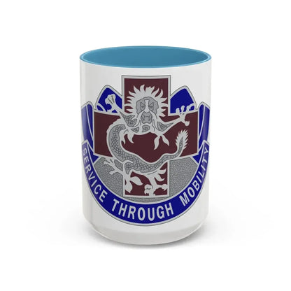 528 Field Hospital (U.S. Army) Accent Coffee Mug 15oz Light Blue - Go Mug Yourself