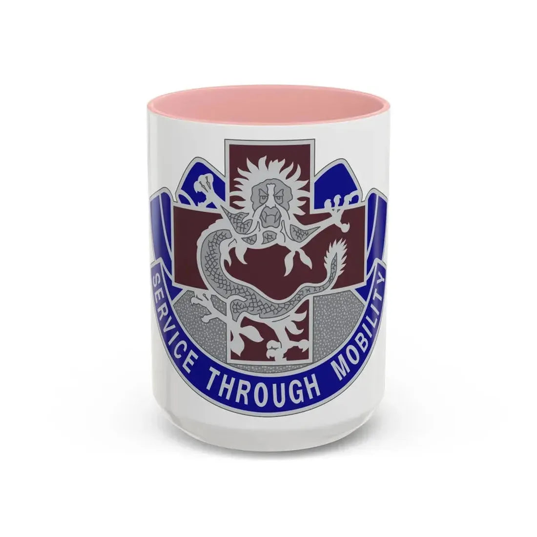 528 Field Hospital (U.S. Army) Accent Coffee Mug 15oz Pink - Go Mug Yourself