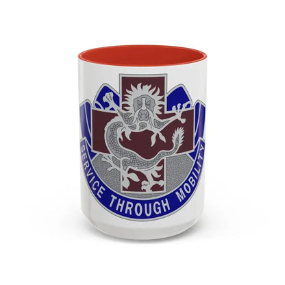528 Field Hospital (U.S. Army) Accent Coffee Mug 15oz Red - Go Mug Yourself