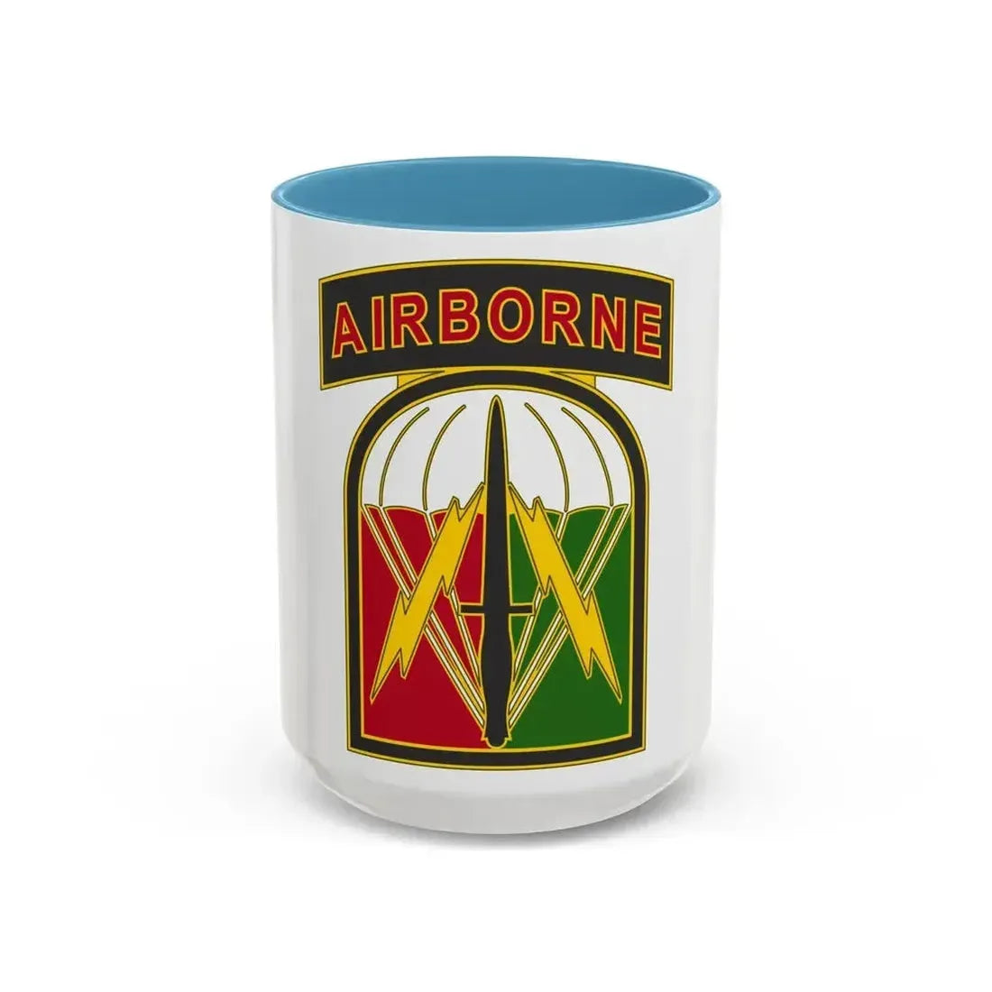 528 Sustainment Brigade 2 (U.S. Army) Accent Coffee Mug 15oz Light Blue - Go Mug Yourself