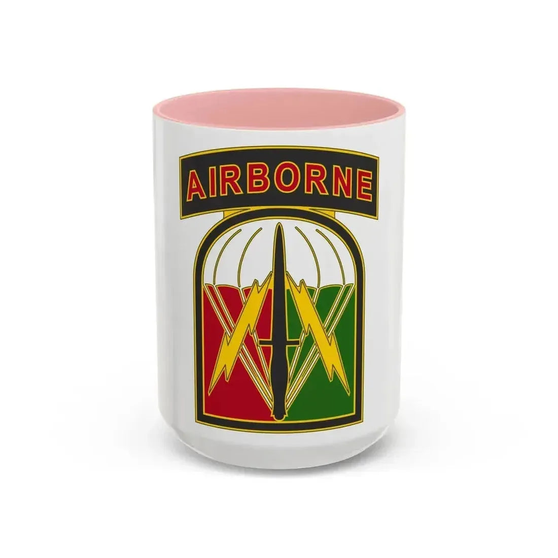 528 Sustainment Brigade 2 (U.S. Army) Accent Coffee Mug 15oz Pink - Go Mug Yourself